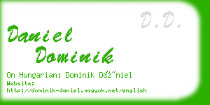 daniel dominik business card